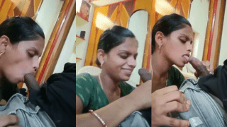 Horny Bhabhi’s Laughing Devar Blowjob Delight
