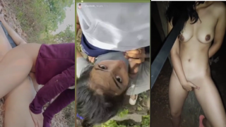 Guy Makes Submissive GF Deep Throat Blindfolded And Belt Choke