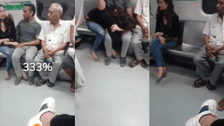 Metro Blowjob Viral MMS Leak– Shameless Girl With Low Self-Esteem Public Suck