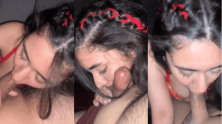 Dick Obsessed Desi Girl Gives Insane Deep Throat Blowjob – Gobbles Balls Full