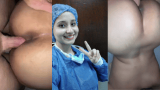 Pretty Indian NRI Nurse Gets Fucked Hard in Doggy By White Doctor