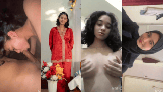 Innocent Curly Haired Hijabi 18+ Teen Rides Boyfriend Like a Desperate Whore – Sensual BJ
