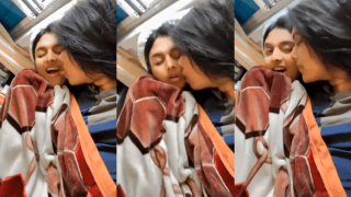 Naughty Cousin Sisters Finger & Use Vibrator On Each Other Under Blanket At Family Gathering