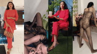 Bangalore Model In Net Lingerie Gets Throat Fucked By The Man Paying Her Bills