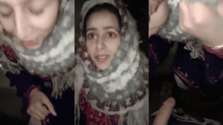 Cute Pakistani Girl Gets Shy & Scared While Sucking Thick Cock In An Abandoned Place
