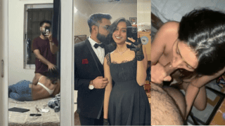 Sexy Indian Babe’s Unseen Sideways Blowjob In The Mirror Then A Devoted Kneel To Finish Him