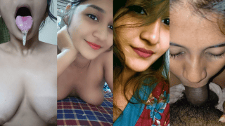 Cum-Thirsty Shahana Kneels Naked, Drenches Her Mouth, Then Films Herself Spitting On Her Own Tits