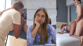 Tamil Corporate Slut Fucked By Boss On Malaysia Trip –  BJ On Knees, Chair Doggy And Pussy Drilling On Bed